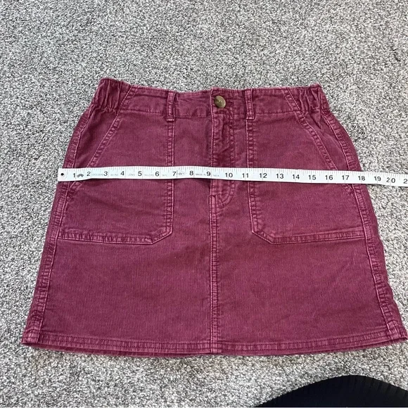 American Eagle Hi Rise A Line Corduroy Mini Skirt NWT - Picture 9 of 10